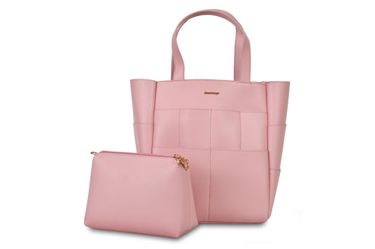 Dewi Maya Arumi Pink Tote Bag front view made by Dewi Maya available at the best boutique in Upstate South Carolina Spartanburg Greenville Dewi Maya Boutique