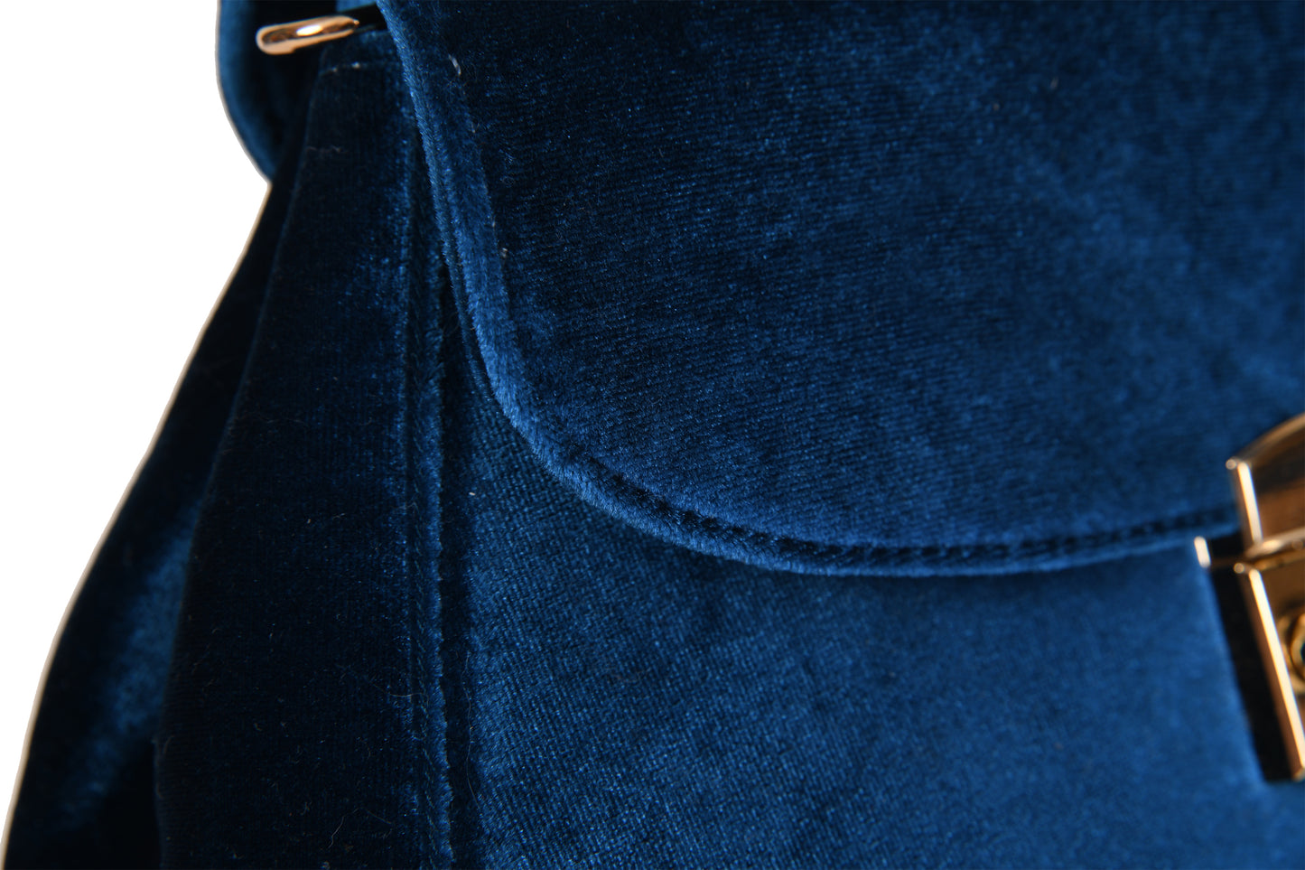 Charlotte Dark Blue Velvet Handbag made by Dewi Maya detail photo available at the best boutique in Upstate South Carolina Spartanburg Greenville Dewi Maya Boutique